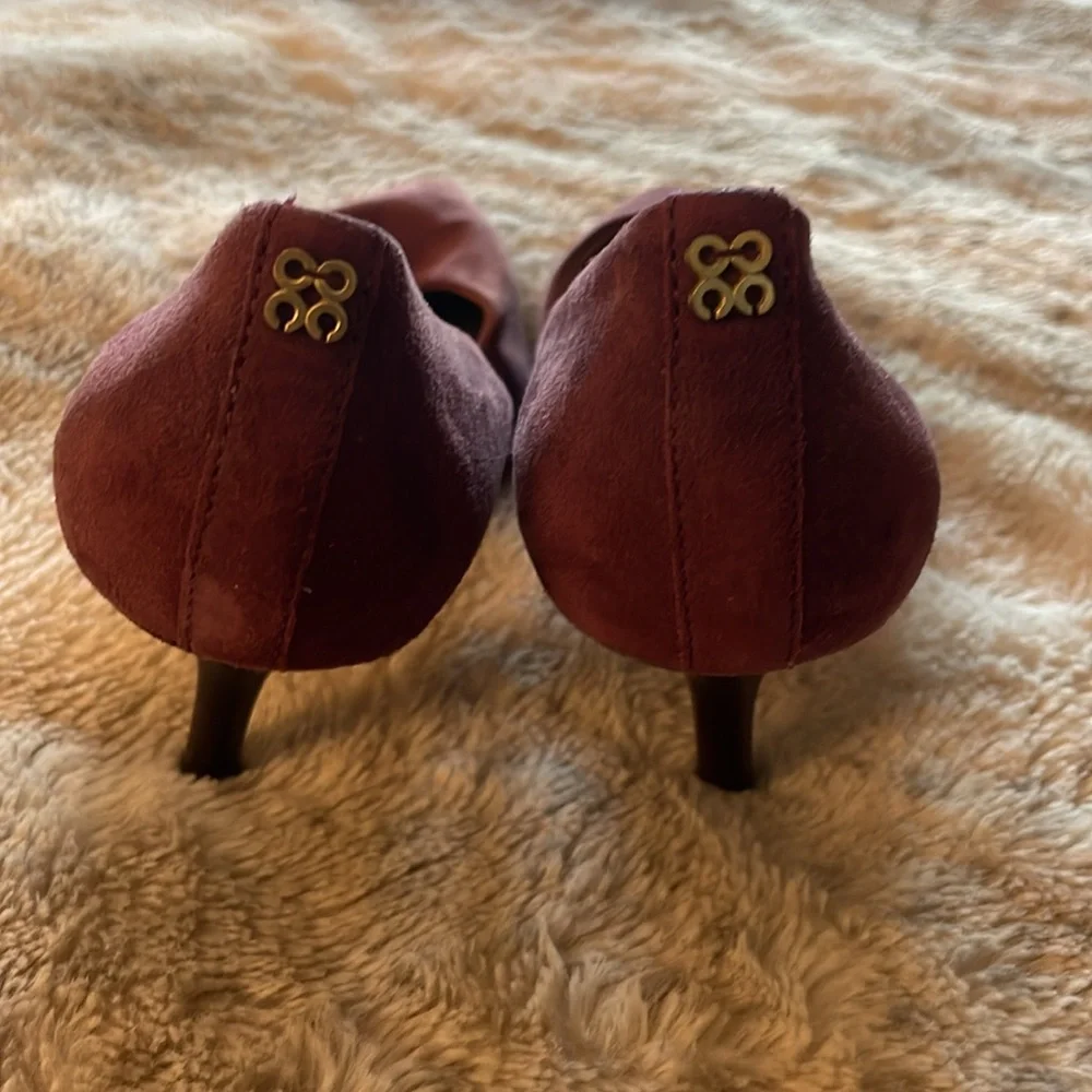 Coach burgundy red heels - Picture 5 of 7